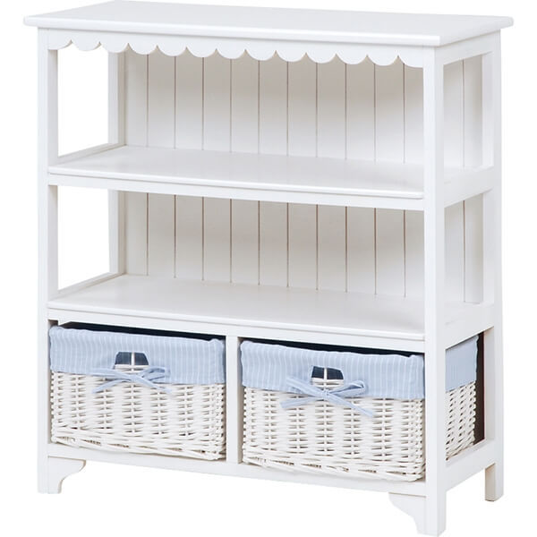 萩原 ウッドプロダクト キャビネット W700×D300×H750mm MCC-5780WH （ホワイト）の商品画像