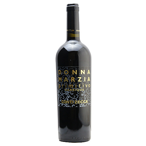 コンティ・ゼッカ ドンナ・マルツィア プリミティーヴォ・オーク樽熟成 2021 750mlびん 1本 ワイン 赤ワインの商品画像