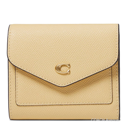 COACH ウィン スモール ウォレット C2328 B4/VN（ブラス/バニラ） レディース二つ折り財布の商品画像