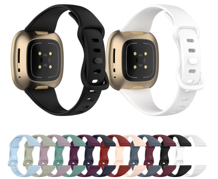 Fitbit Versa4 versa3 Fitbit Sense2 sense для частота силикон Fit bit versa 3 4 sense 2 ремень напульсник замена мягкость часы наручные часы одежда la