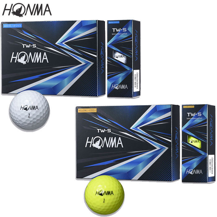 HONMA GOLF TW-S ボール 2021年モデル 1ダース ゴルフボールの商品画像