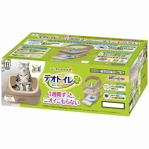 ユニ・チャーム デオトイレ 快適ワイド 本体セット 抗菌サンド×2/消臭