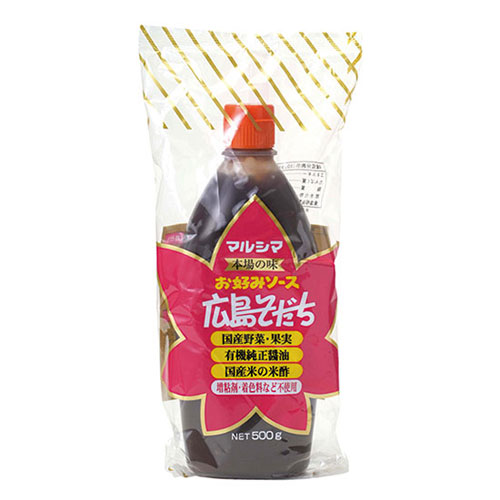 マルシマ お好みソース 広島そだち 500g×1本 ウスター、中濃、お好みソースの商品画像