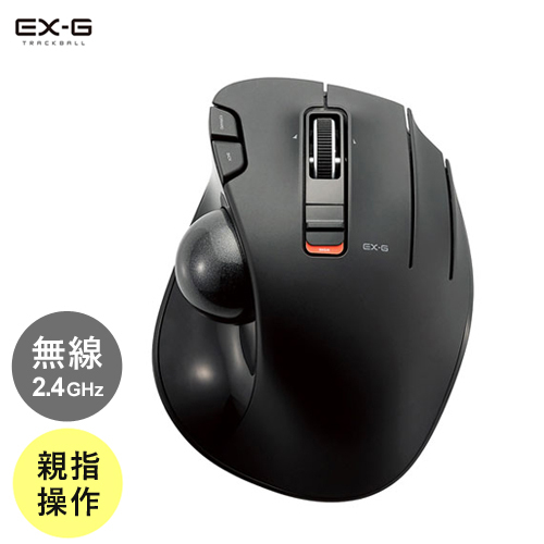 ワイヤレストラックボール 親指操作タイプ M-XT3DRBK （ブラック）の商品画像