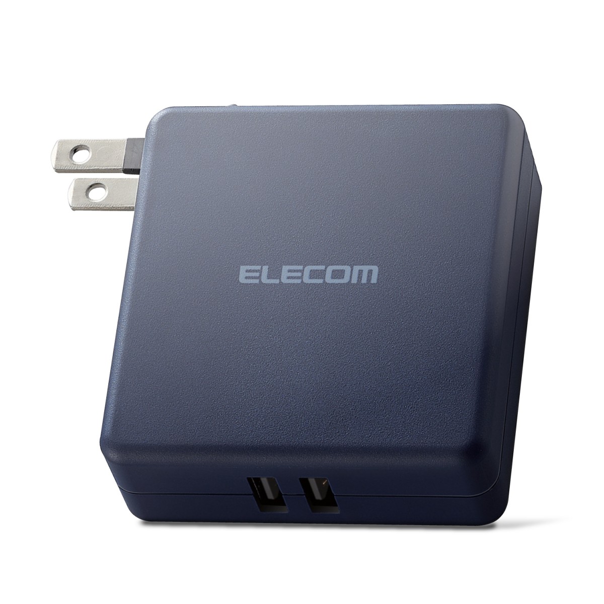 ELECOM DE-AC01-N2924BU （AC充電器一体型モバイルバッテリー 2.4A 2900mAh ブルー） モバイルバッテリーの商品画像