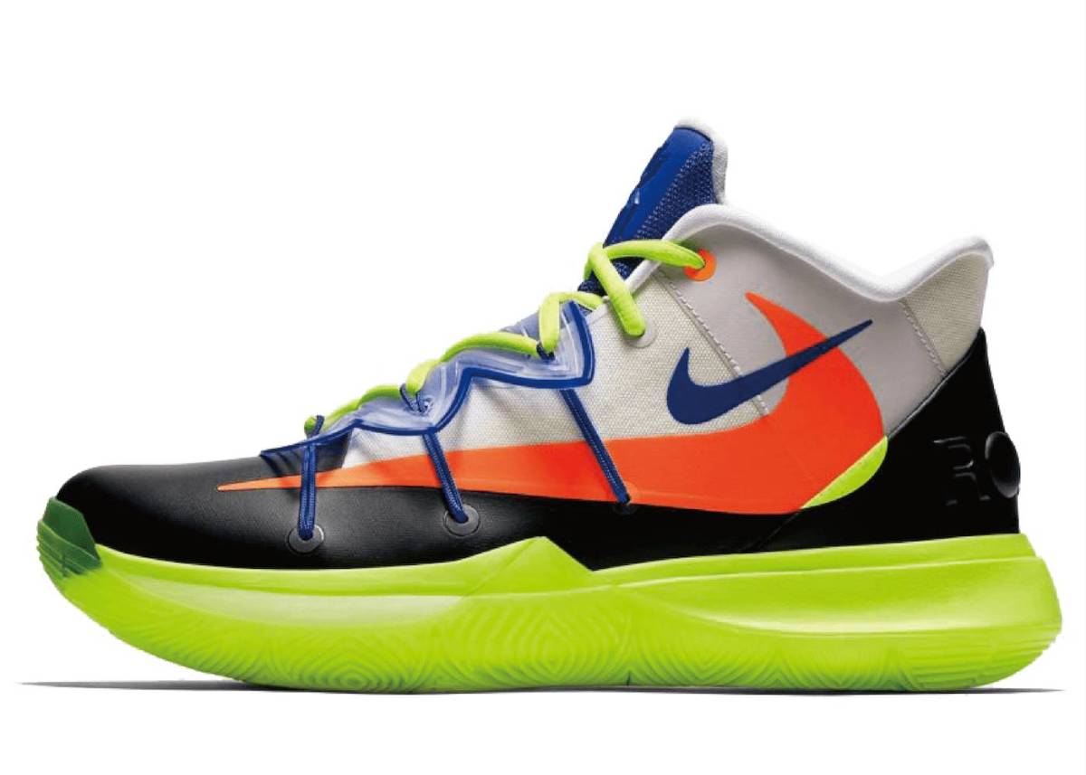 NIKE ROKIT × KYRIE 5 "MULTICOLOR" CJ7853900 （ホワイト/ブラック/ボルト） カイリー バッシュ