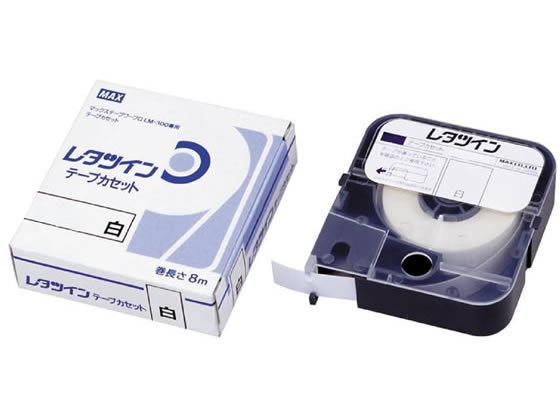 レタツイン テープカセット LM-TP305W 5mm（白・黒文字）LM91031×1個の商品画像