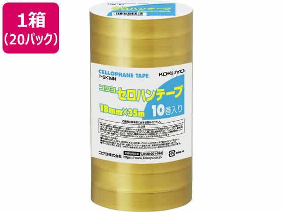 kokyo целлофановая лента 18mm×35m 10 шт T-SK18N