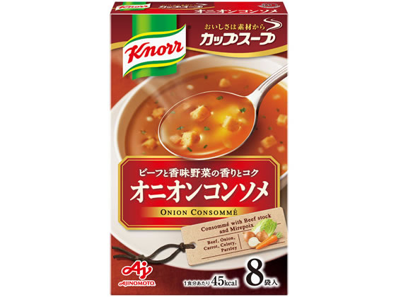 AJINOMOTO クノール カップスープ オニオンコンソメ 90.4g（8食入）×1個 クノール スープの商品画像
