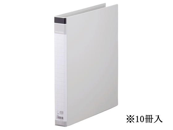 キングジム リングバインダーBF A4タテ（グレー）668BF×10冊の商品画像
