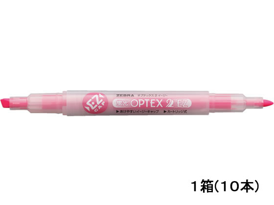 ZEBRA ゼブラ 蛍光オプテックス2 EZ ピンク WKT11-P ×10本 マーカー、蛍光ペンの商品画像