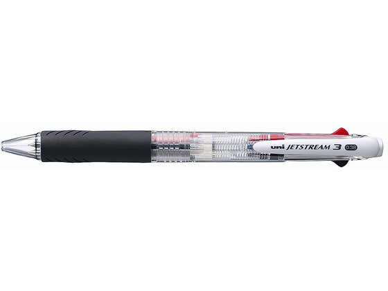 ジェットストリーム 3色ボールペン 透明（黒・赤・青）0.38mm SXE340038.T×1本の商品画像