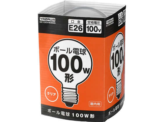 ya The wa мяч лампа 100W форма G95 прозрачный GC100V90W95 100W форма лампочка лампа 