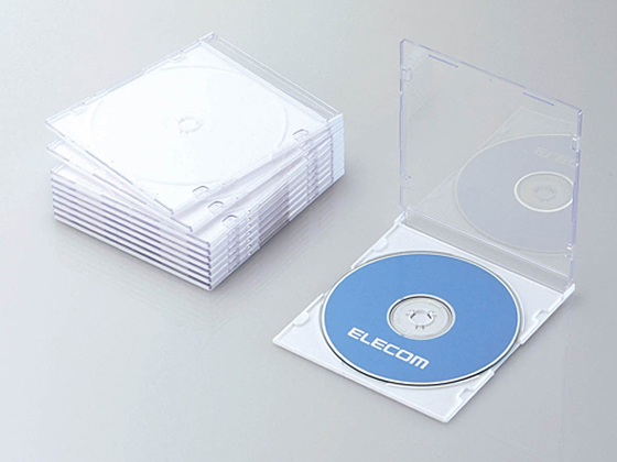 Elecom CD DVD тонкий пластиковый кейс белый 10 листов CCD-JSCS10WH
