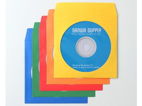  Sanwa Supply DVD*CD бумага рукав кейс ( Mix цвет ) 100 листов входит CD для кейс DVD бумага кейс носитель информации кейс носитель информации лента 