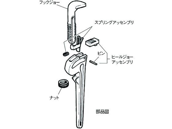 [ ваш заказ ]RIDGID 24 дюймовый для ключ детали каблук * Joe and булавка в сборе 31700