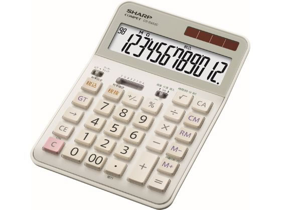 シャープ 経理・事務仕様 抗菌 実務電卓 セミデスクトップタイプ CS-S952C-X ×1個の商品画像