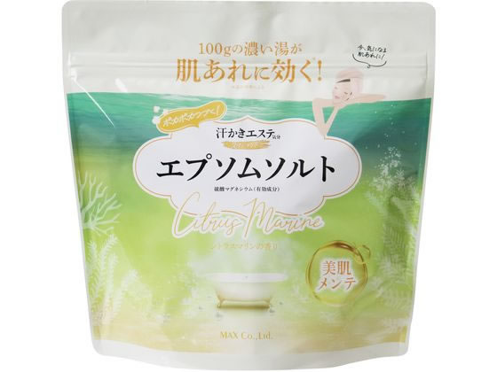 マックス 汗かきエステ気分 スペシャリテ エプソムソルト シトラスマリン 1kg 浴用バスソルトの商品画像