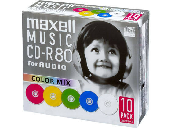 録音用CD-R 10枚 CDRA80MIX.S1P10Sの商品画像