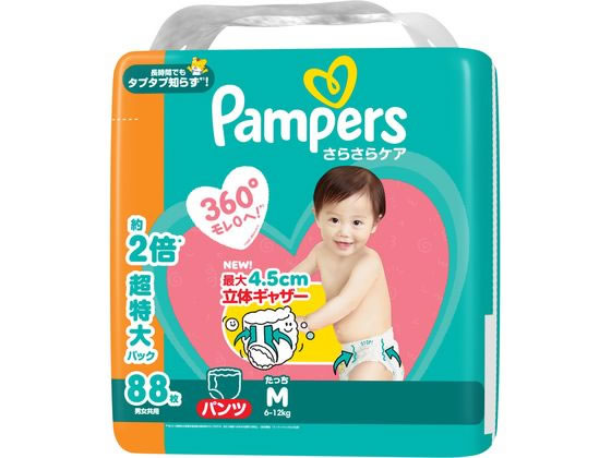 パンパース パンパース さらさらケア パンツ Mサイズ たっち 88枚×1 さらさらケア 紙おむつの商品画像