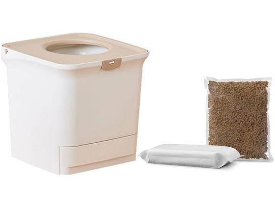 アイリスオーヤマ 上からトイレ ラクリーン スターターセット ホワイト/ベージュ RSTU-43の商品画像