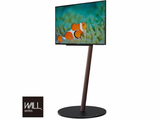 WALLセブンスタンド A2 ロータイプ キャスターベース WLTVL4238 （ウォールナット）の商品画像