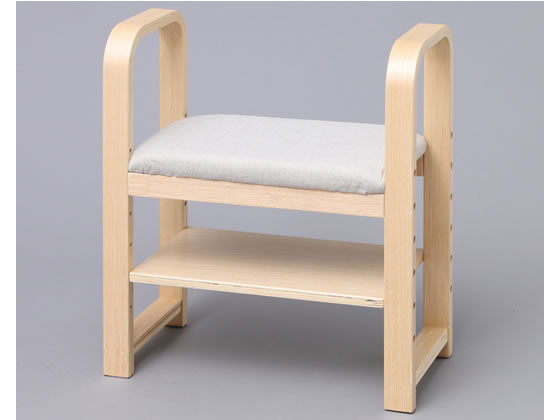 玄関椅子 W550×D290×H600×SH235mm GC-55NA （ナチュラル）の商品画像