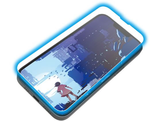 エレコム iPhone 16e ガラスフィルム 動画映え ゴリラ0.21mm ブルーライトカット PM-A25SFLGAROBLの商品画像