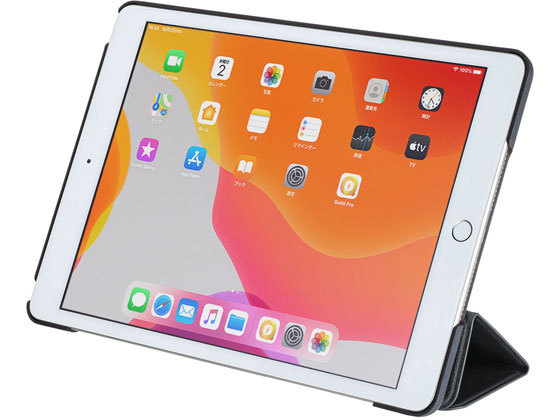 [ ваш заказ ] Sanwa Supply iPad 10.2 дюймовый soft кожанный кейс черный планшет для аксессуары смартфон мобильный телефон FAX бытовая техника 