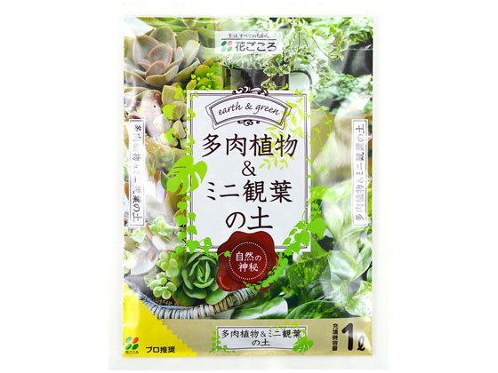 花ごころ 多肉植物＆ミニ観葉の土 1Lの商品画像