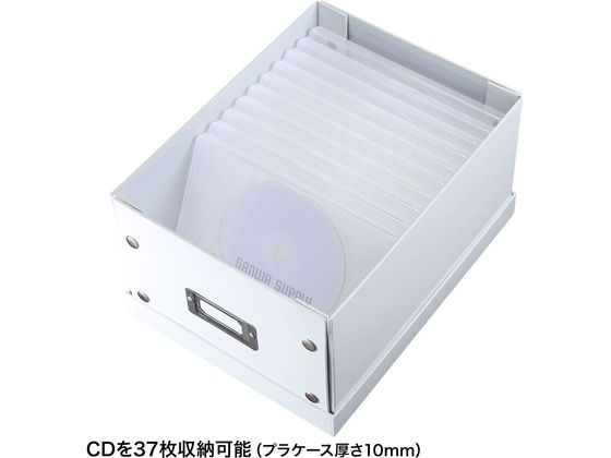  Sanwa Supply сборка тип CD BOX W210mm белый FCD-MT4WN мультимедиа кейс носитель информации кейс носитель информации лента 