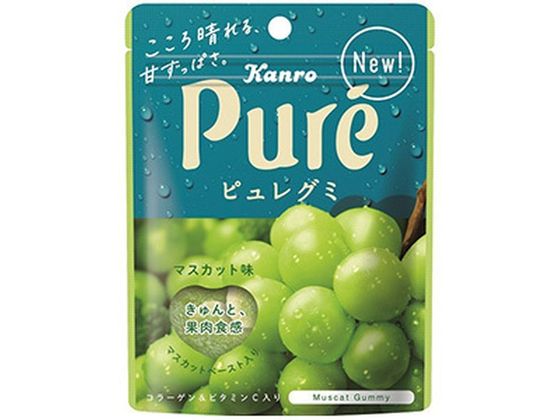 Kanro カンロ ピュレグミ マスカット 56g×1袋 グミ、ジェリービーンズの商品画像