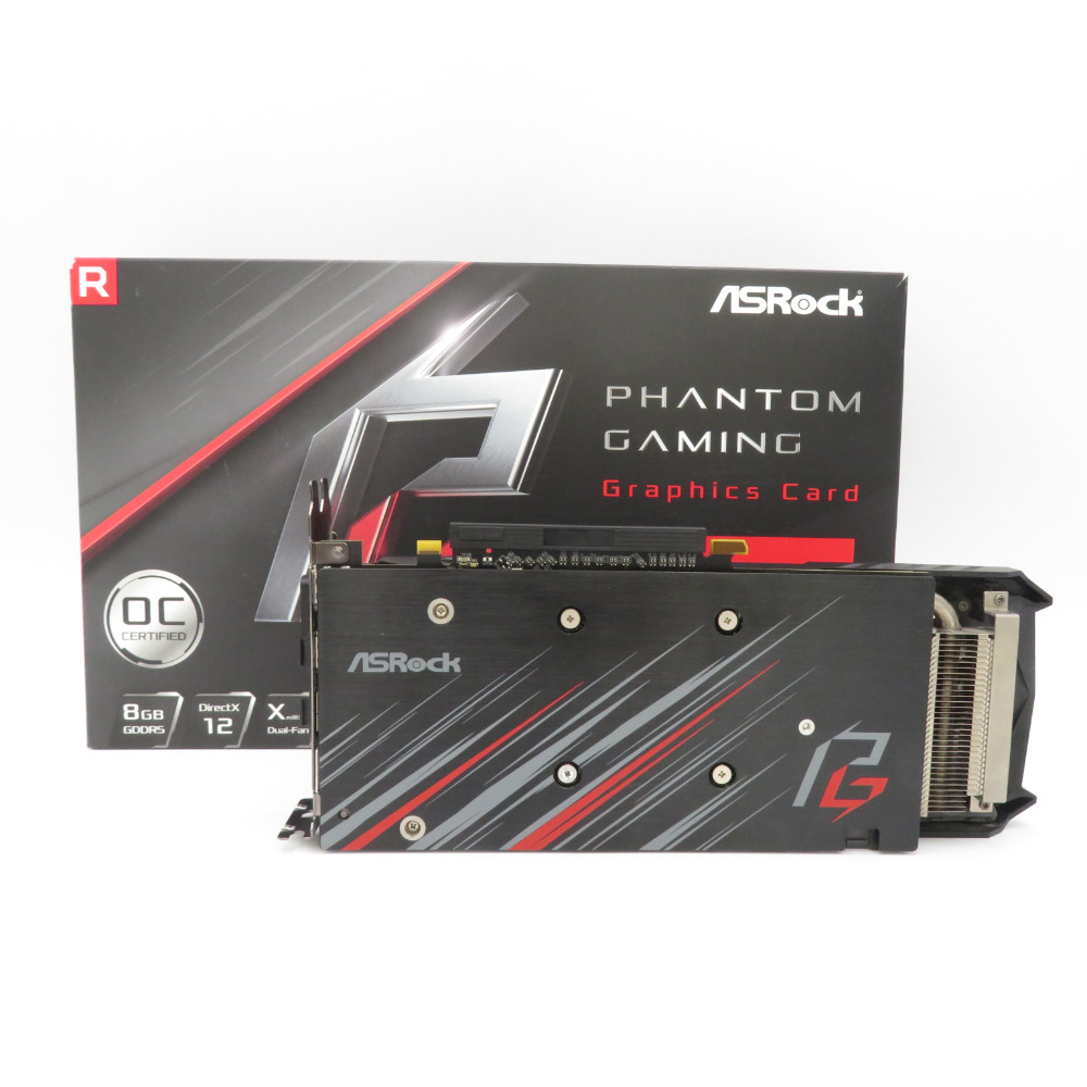 ASRock PHANTOM GXR RX590 8G OC グラフィックボード、ビデオカードの商品画像