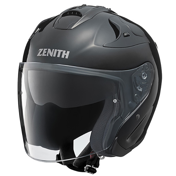 ワイズギア YJ-17 ZENITH-P Mサイズ（57～58cm）メタルブラック バイク用　ジェットヘルメットの商品画像