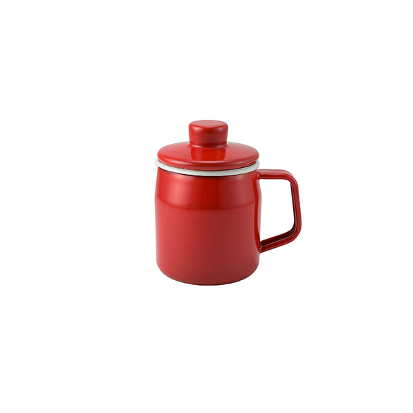 富士ホーロー フィルト ミニオイルポット 0.35L（レッド）の商品画像