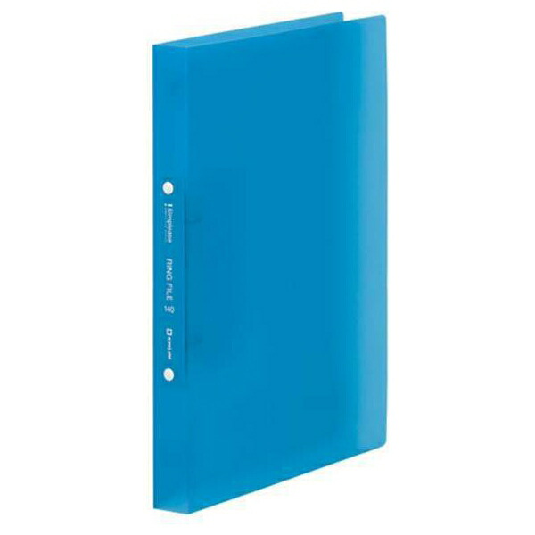 KING JIM( King Jim ):sin pulley z ring file ( transparent ) A4 stamp vertical type (. width 28mm) blue 641TSP 641TSP blue office work supplies 