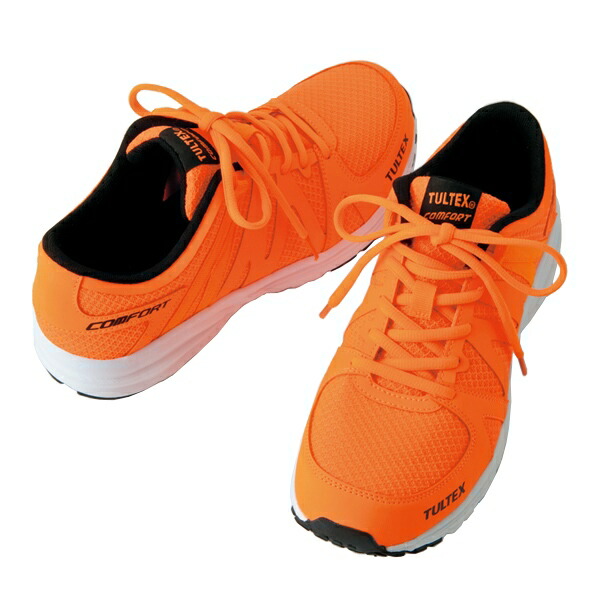 タルテックス セーフティシューズ 男女兼用 AZ-51649（オレンジ）25.0cm
