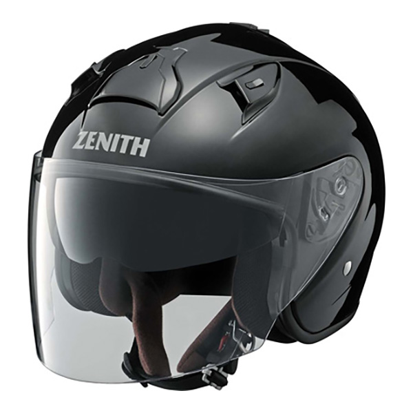 ZENITH フルフェイスヘルメット YJ-14 ブラック ワイズギア YJ-14 ZENITH Mサイズ（57～58cm）メタルブラック バイク用