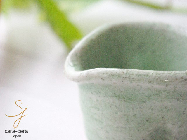  pine . kiln new green green . one-side . creamer milk pitcher S size Japanese-style tableware ceramics milk pot small 