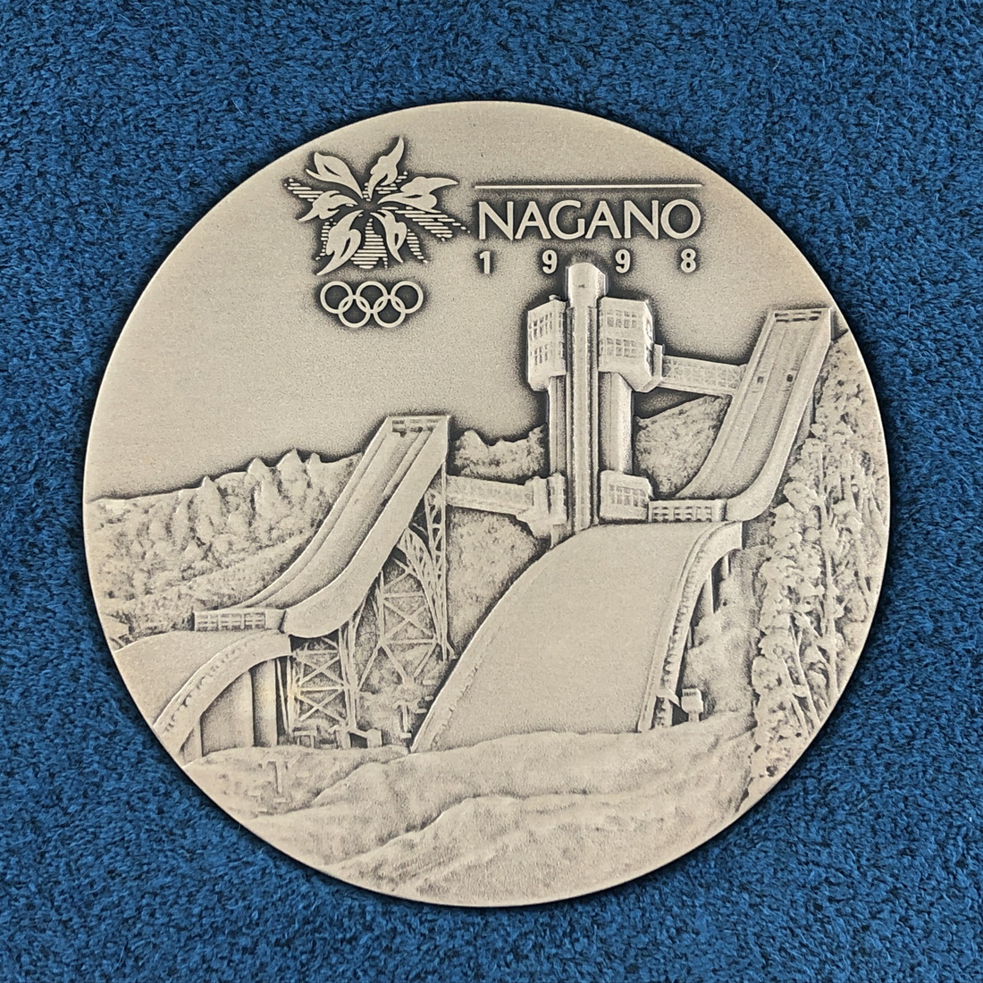  Nagano Olympic memory money issue memory medal ( original silver made ) silver medal memory coin 