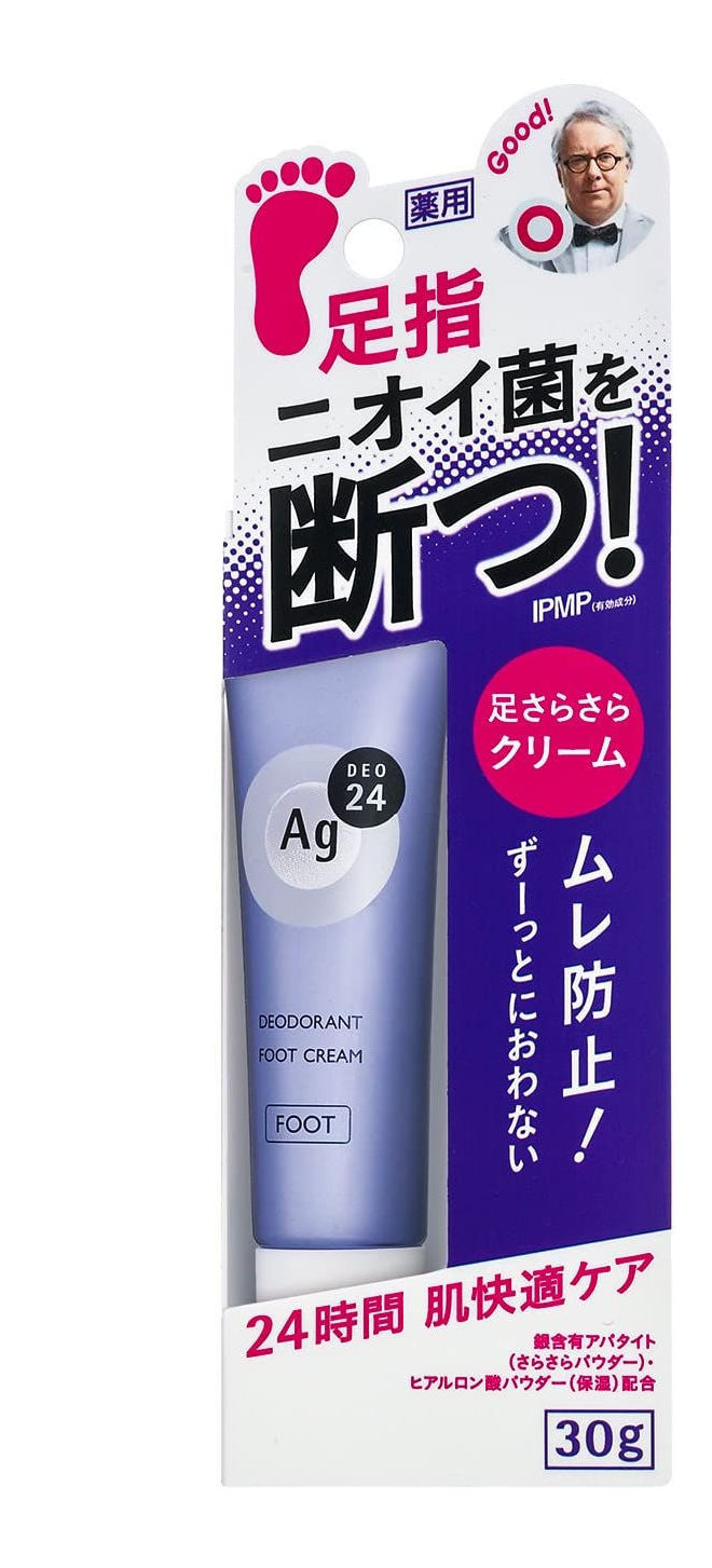 Ag DEO24 足用デオドラントクリーム 30g 5個セット エージーデオ24 Ag DEO24 デオドラントフットクリーム 無香料 30g ×1個
