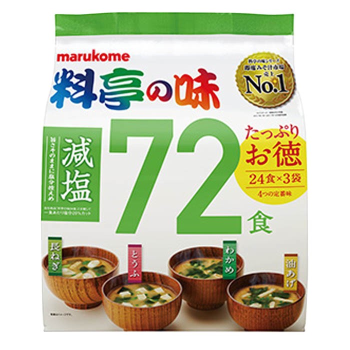マルコメ 料亭の味みそ汁減塩 72食×1袋の商品画像