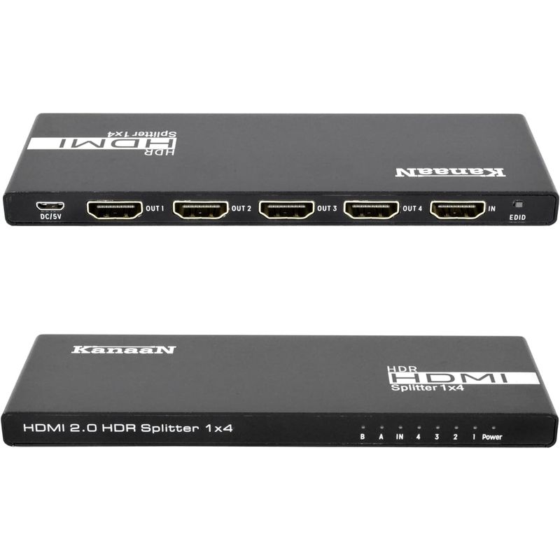 4K@60Hz HDCP cancellation version HDMI splitter 1 input 4 output distributor 2.0 HDR10HDCP 2.2 cancellation PC PS3 PS4 PS5