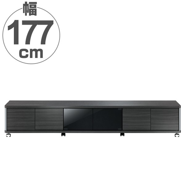 キャスター付きテレビ台 幅約177cm ロータイプ AS-GD1770L （アッシュグレー）の商品画像