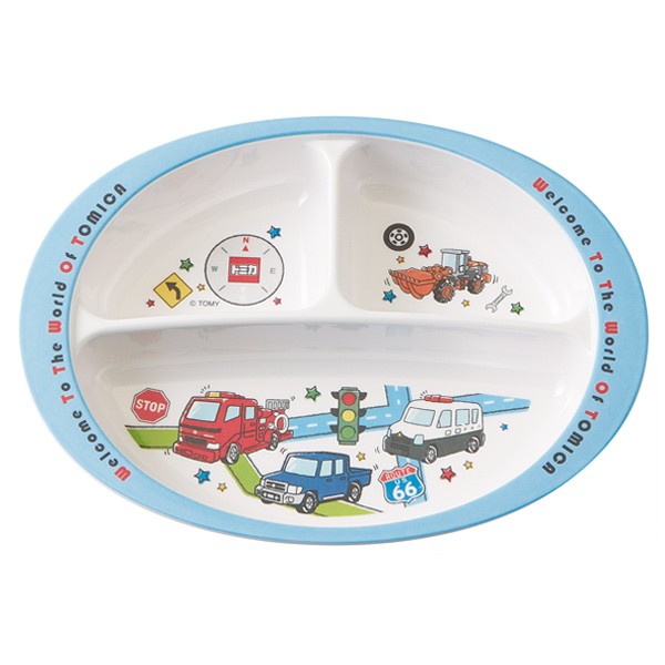 スケーター メラミン製ランチプレート（トミカ19）45603-9-M370×1枚の商品画像