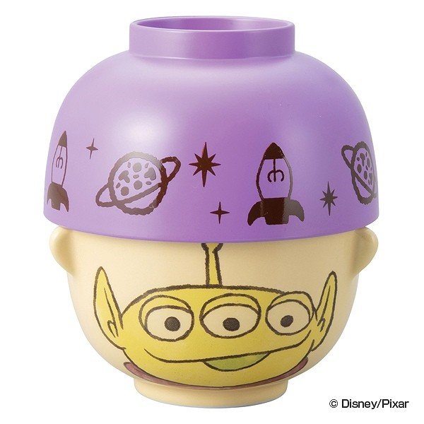 サンアート ディズニー 汁椀茶碗セットミニ クレヨンタッチ（エイリアン）SAN3078-3の商品画像
