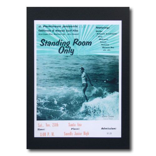  Surf Movie постер L-20 [Standing Room Only Lance Carsow] размер :29×22cm Ame 