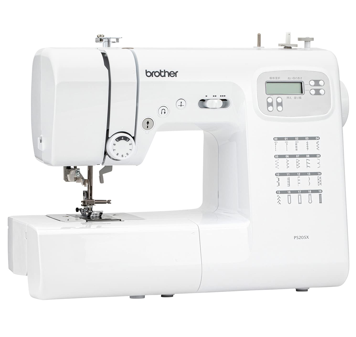  Brother computer sewing machine [PS205X( white )] foot controller attaching /PS200X series 