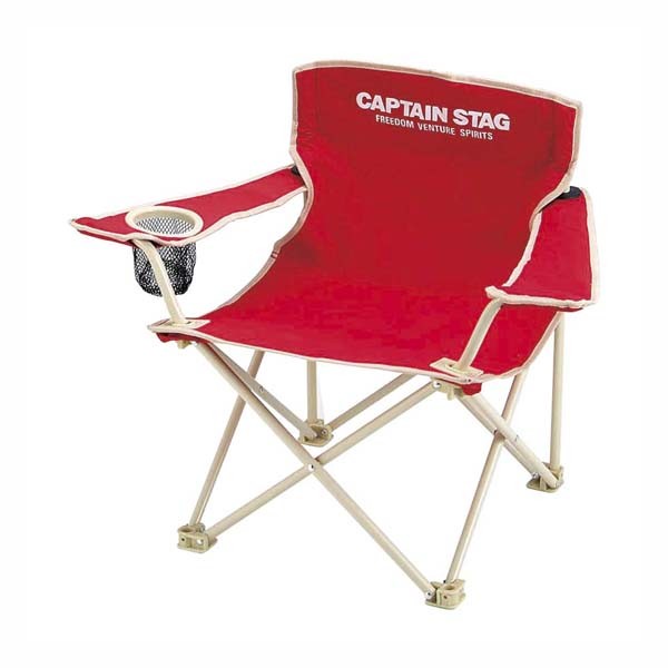 CAPTAIN STAG キャンプチェア CAPTAIN STAG 棚モック付ラウンジチェア UC-1827（ブラック