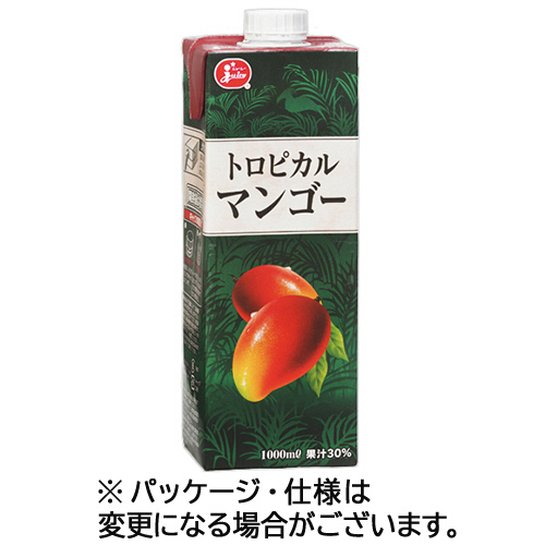 ジューシー トロピカルマンゴー 紙パック 1L×6本の商品画像